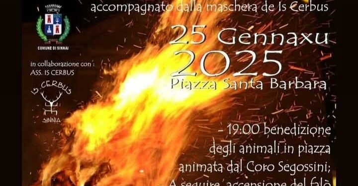 Sinnai: il 25 gennaio “Su Fogadoni de Santu Antoni”