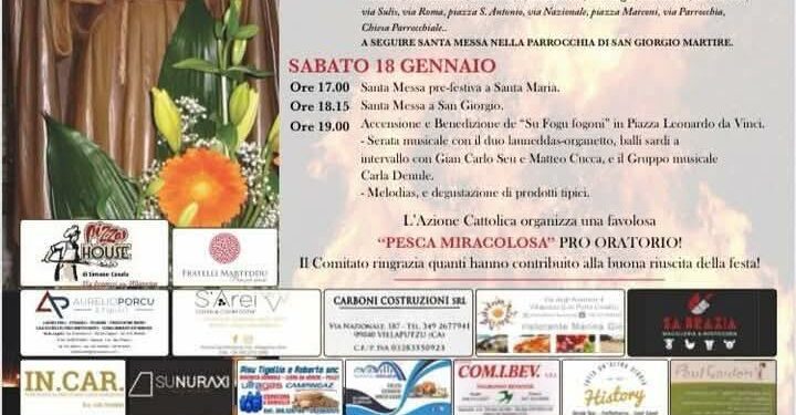 Villaputzu in festa per Sant’Antonio Abate