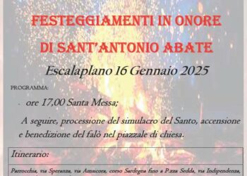 Escalaplano: il programma della festa per Sant’Antonio Abate