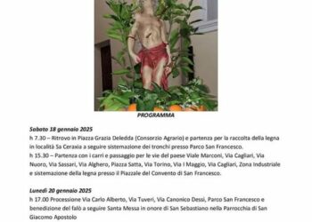 Mandas: i festeggiamenti in onore di San Sebastiano