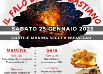 Nurallao: il programma del falò di San Sebastiano