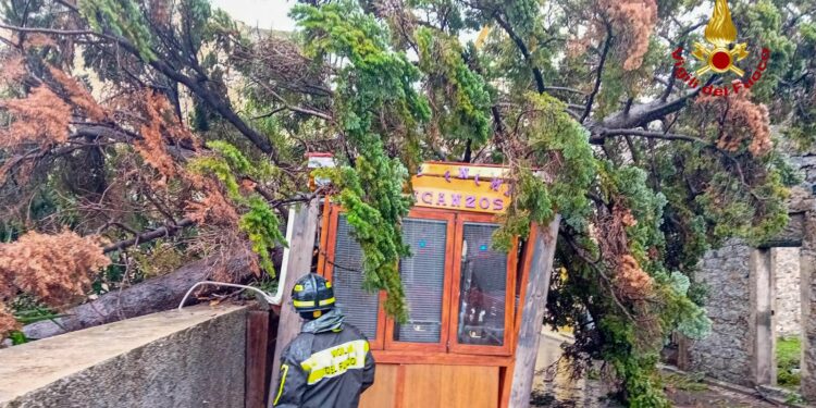 Emergenza maltempo nel Nuorese, interventi dei vigili del fuoco