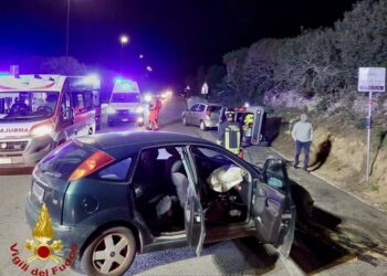 Olbia: incidente stradale sulla provinciale 127, due feriti