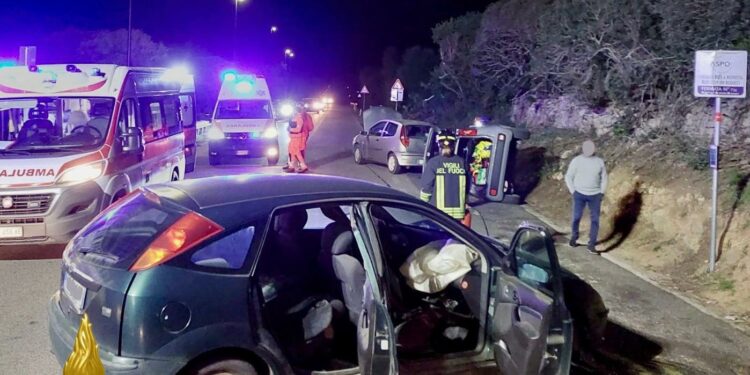 Olbia: incidente stradale sulla provinciale 127, due feriti