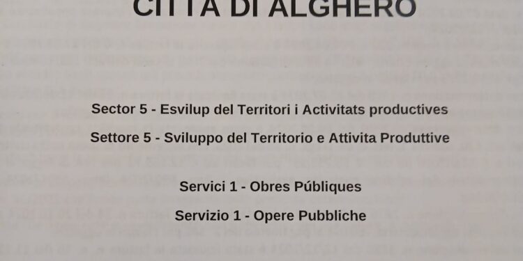 Gli atti del comune di Alghero da ieri sono intestati in catalano