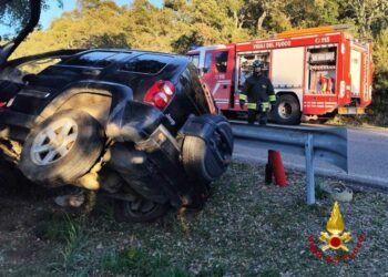 Neoneli: incidente stradale sulla statale 388, una persona in ospedale