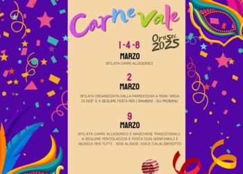 Orosei: il programma del Carnevale 2025