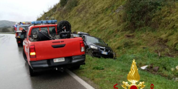 Incidente stradale nei pressi del bivio per Oniferi