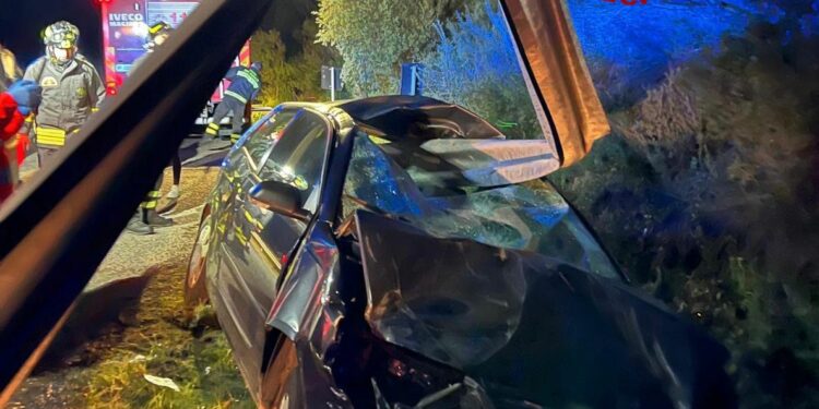 Olzai: incidente stradale sulla provinciale 4