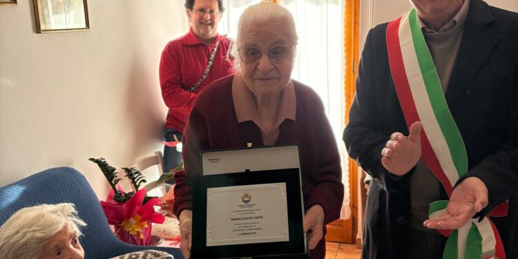 Oristano: i cent’anni di zia Maria Giusta Carta