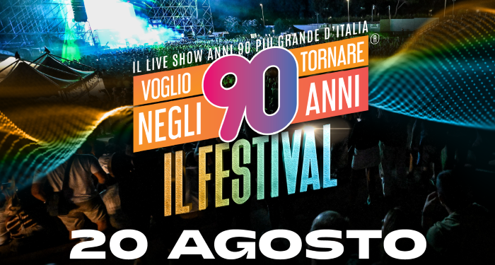 Alguer Summer Festival: Voglio Tornare Negli Anni 90 si conferma il 20 agosto Posta in arrivo  Press Office Shining