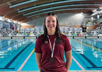 Silvia Piras, nuotatrice dell’Esperia Cagliari, regala il primo bronzo sardo ai Criteria di nuoto in vasca corta