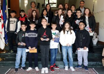 Gli alunni della 1ª C dell’Istituto comprensivo “Satta Spano De Amicis” di Cagliari, assessori per un giorno a Villa Devoto