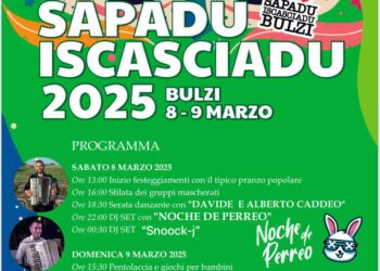 Bulzi: si rinnova l’appuntamento con “Sapadu Iscasciadu”