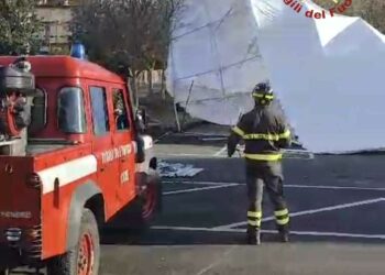 Forte vento nel Sassarese e in alta Gallura, gli interventi dei vigili del fuoco