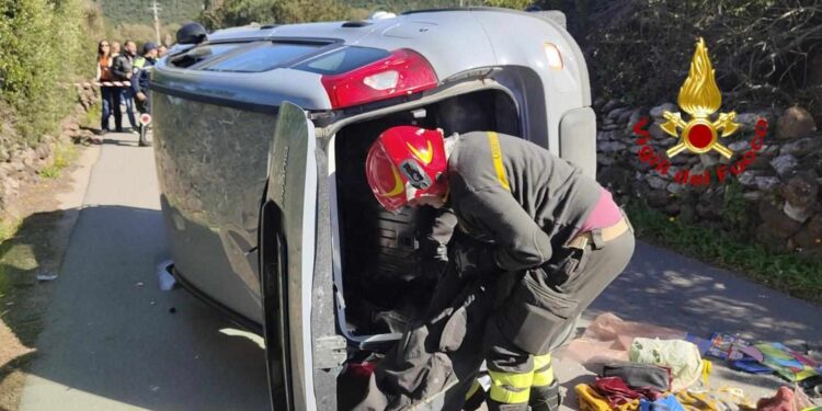 Alghero: incidente nella strada vicinale Scala Mala