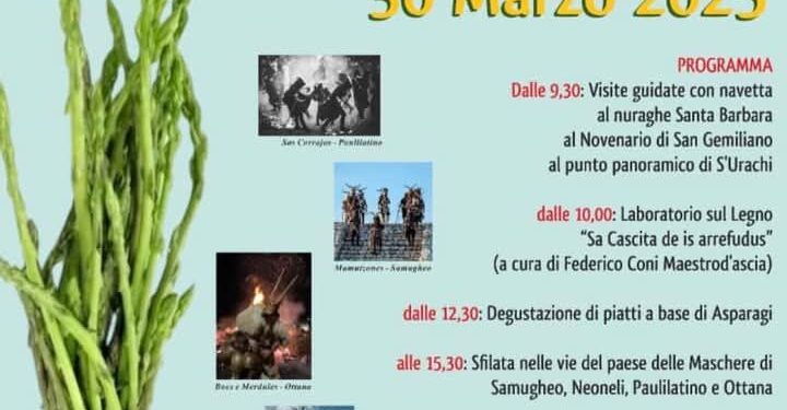 Villanova Truschedu: domenica 30 marzo la 12ª sagra degli asparagi
