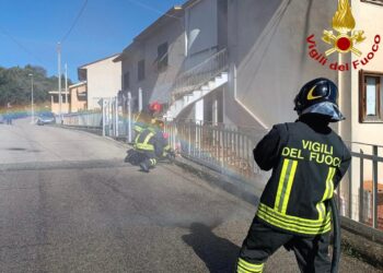 Ozieri: fuga di gas metano in via Repubblica