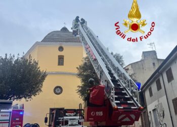 Mamoiada: un fulmine centra la cupola della chiesa di “Nostra Signora di Loreto”