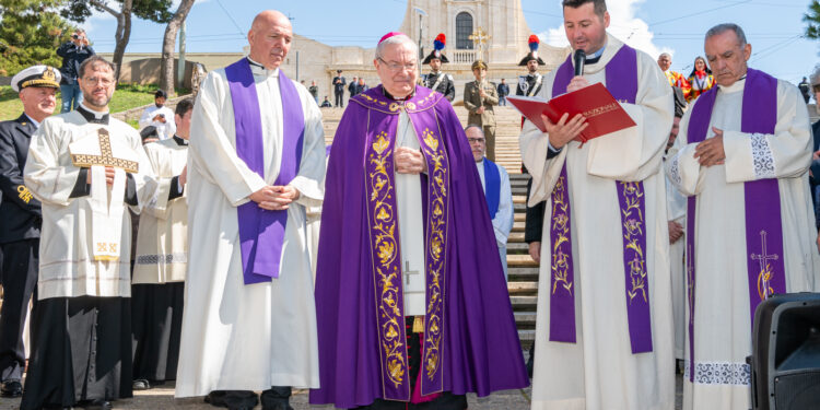 Si è svolta a Cagliari, nella Basilica di Nostra Signora di Bonaria, la solenne celebrazione del Precetto Pasquale Interforze