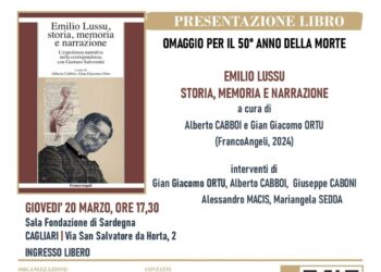 A Cagliari la presentazione del volume “Emilio Lussu, storia, memoria e narrazione”