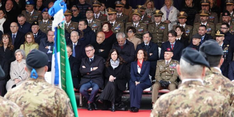 La presidente della Regione Alessandra Todde allle celebrazioni per il 110° anniversario della Brigata Sassari