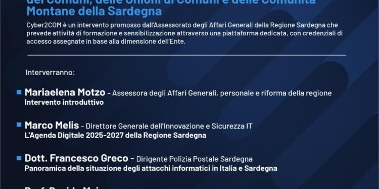 Martedì 6 maggio a Nuoro verrà presentato il bando Cyber2COM