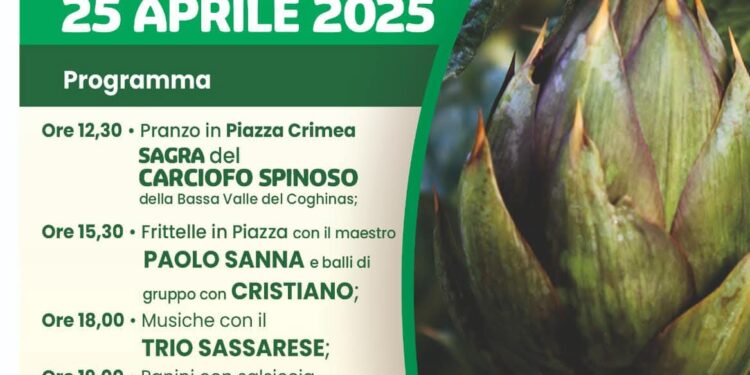 Santa Maria Coghinas: il programma della sagra del carciofo