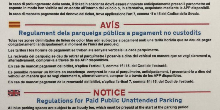 Alghero: tornano a pagamento gli stalli blu del Piazzale della Pace