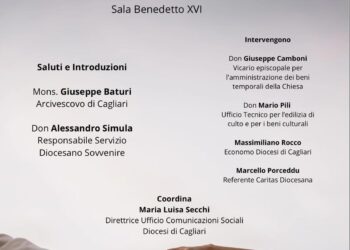 Venerdì 30 maggio, presso la Curia arcivescovile di Cagliari, verranno resi noti i progetti e l’utilizzo dei fondi 8×Mille in Diocesi