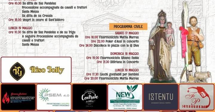 Ardauli: il programma de “Sa festa ‘e maju”