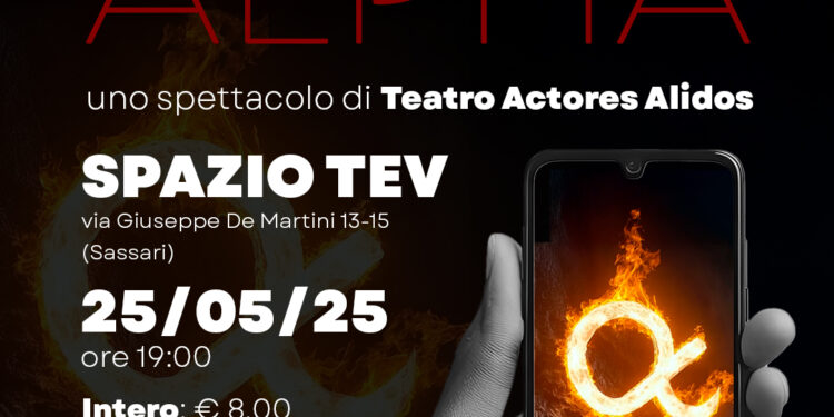 Domenica 25 maggio, allo Spazio TEV in via De Martini 15, a Sassari, andrà in scena “Generazione Alpha”