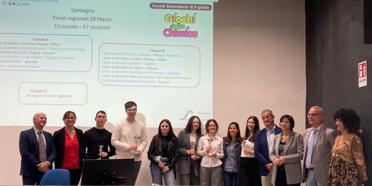 Giochi della Chimica: premiati i vincitori delle finali regionali che rappresenteranno la Sardegna a Firenze