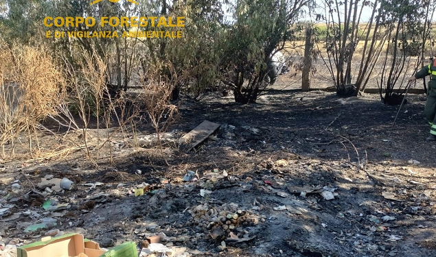 Incendio colposo a Santa Giusta, identificato il responsabile