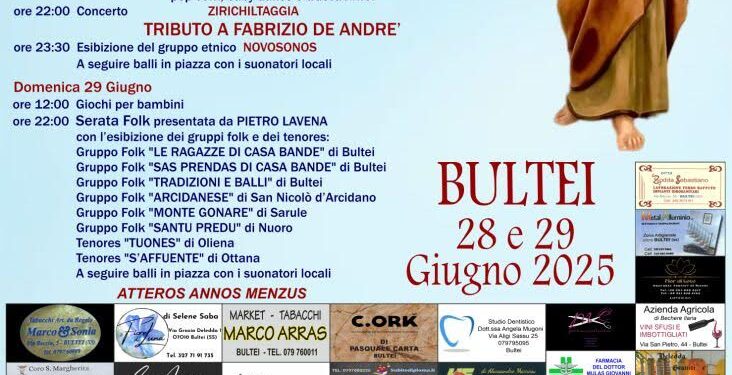 Bultei in festa per i Santi Pietro e Paolo