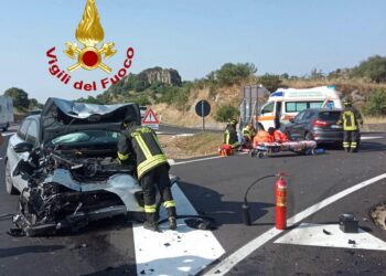Incidente stradale al bivio di Mulargia
