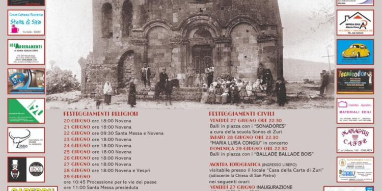 Zuri: tre giorni di festa per San Pietro