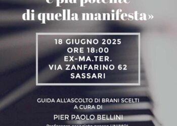 A Sassari, il 18 giugno, si terrà l’evento “L’armonia nascosta è più potente di quella manifesta”
