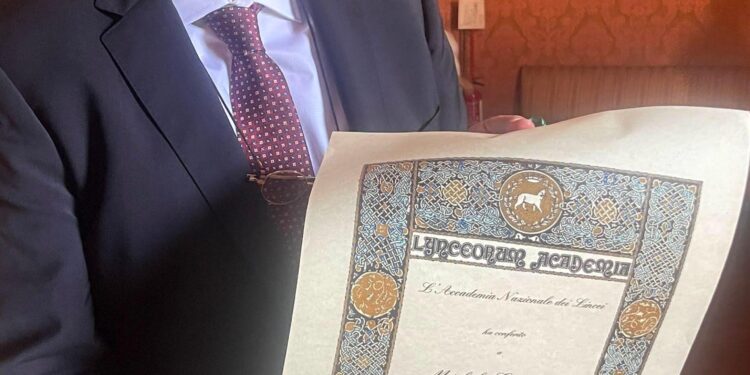 Accademia Nazionale dei Lincei: Michele Camerota premiato per le Scienze Filosofiche