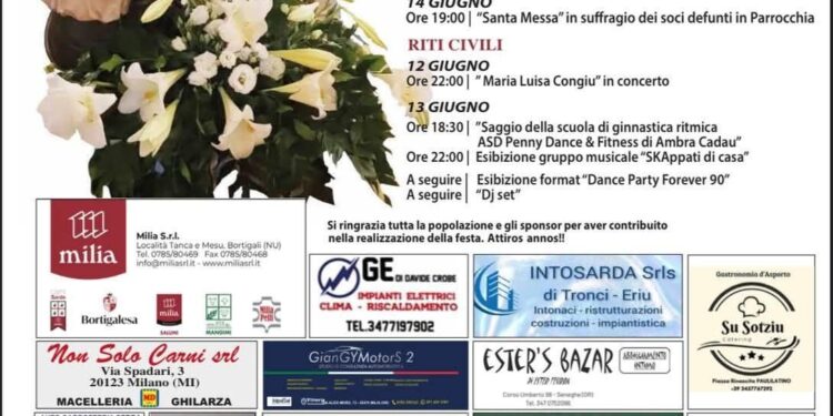 Seneghe: il programma della festa per Sant’Antonio da Padova