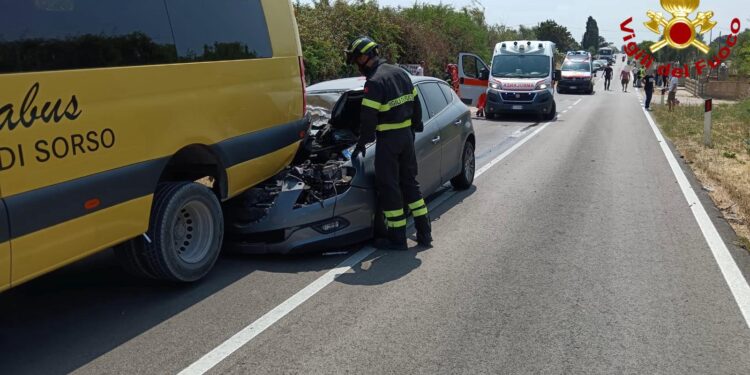Castelsardo: incidente sulla provinciale 48
