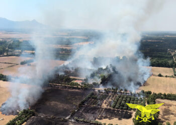 Incendi a Gairo, Serramanna, Arbus e Burgos