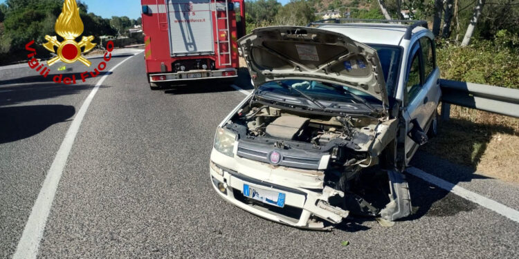 Incidente stradale tra Orosei e Sos Alinos