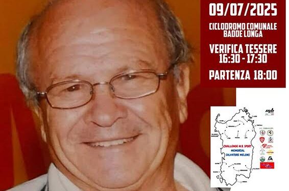 Mercoledì 9 luglio il ciclodromo di Badde Longa, a Sassari, ospiterà il 1° Trofeo Flaminio Sulas