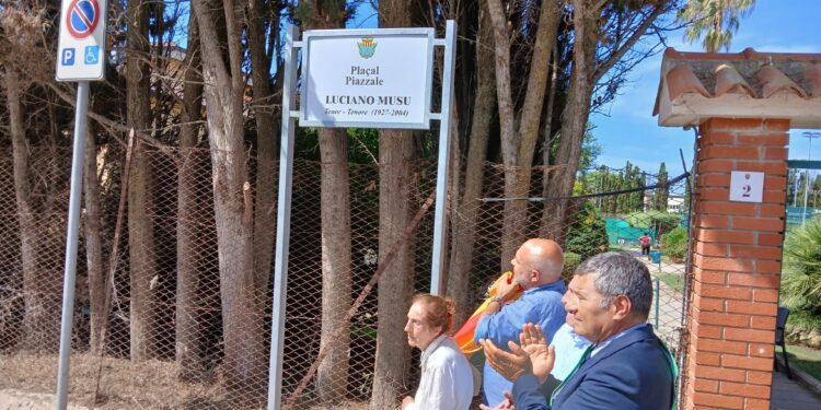 Alghero: intitolato a Luciano Musu il piazzale del tennis club di Maria Pia