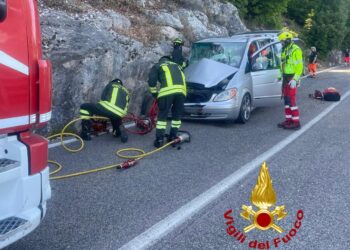 Urzulei: incidente stradale sulla statale 125