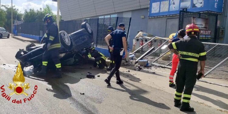 Sassari: incidente stradale a Predda Niedda