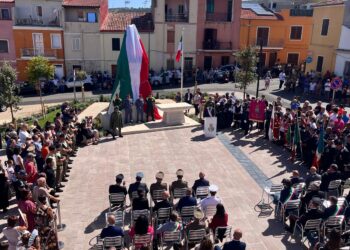 Sorso: inaugurato il Monumento ai Caduti di tutte le guerre e le piazze Marginesu e Garibaldi