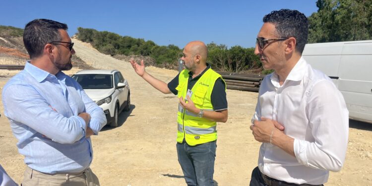 Sopralluogo nei cantieri di completamento della 4 corsie Sassari-Alghero. L’assessore Antonio Piu: «I lavori procedono come da cronoprogramma»