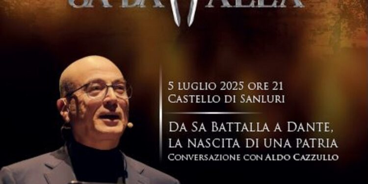 Aldo Cazzullo racconta il Medioevo nell’Isola con “Da Sa Battalla a Dante, la nascita di una patria”, sabato 5 luglio, nella corte esterna del Castello di Sanluri